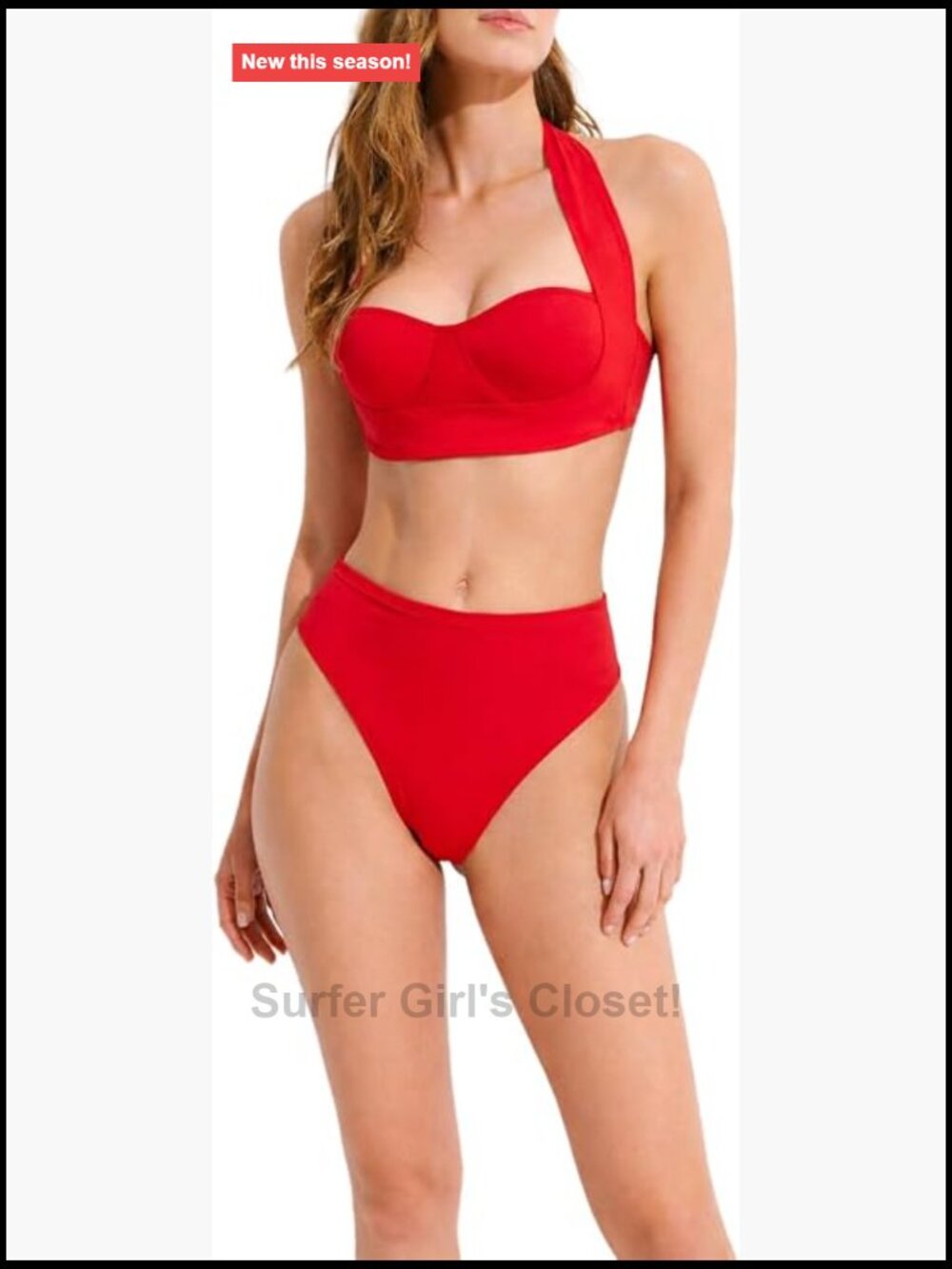 Quick-Dry Breathable Bikini Set with Buckle Closure - Picture 1 of 2